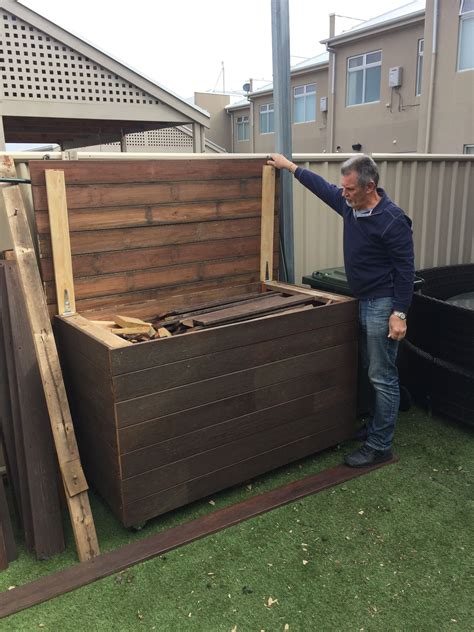 outdoor kindling storage box